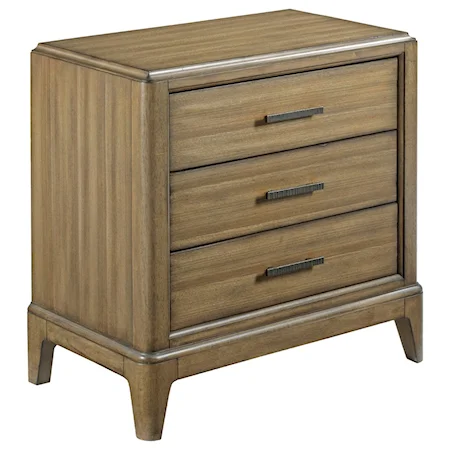 Nightstand with 3 Soft-Close Drawers
